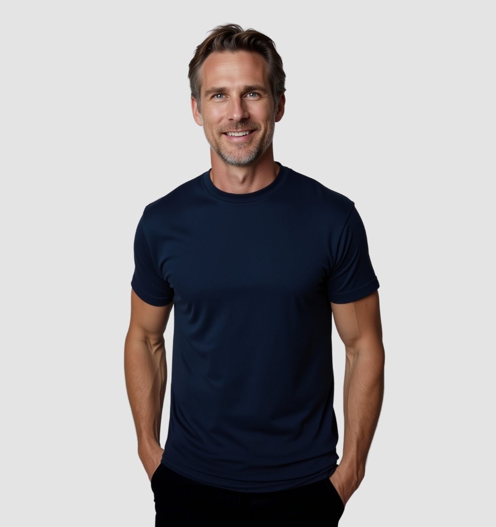 Le T-shirt Tech - Bleu Marine - Fincut Men