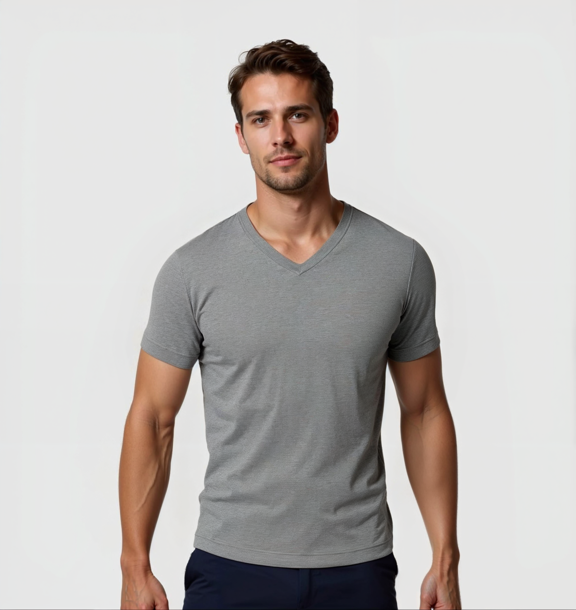 Pack de 6 Cuello en V - Gris
