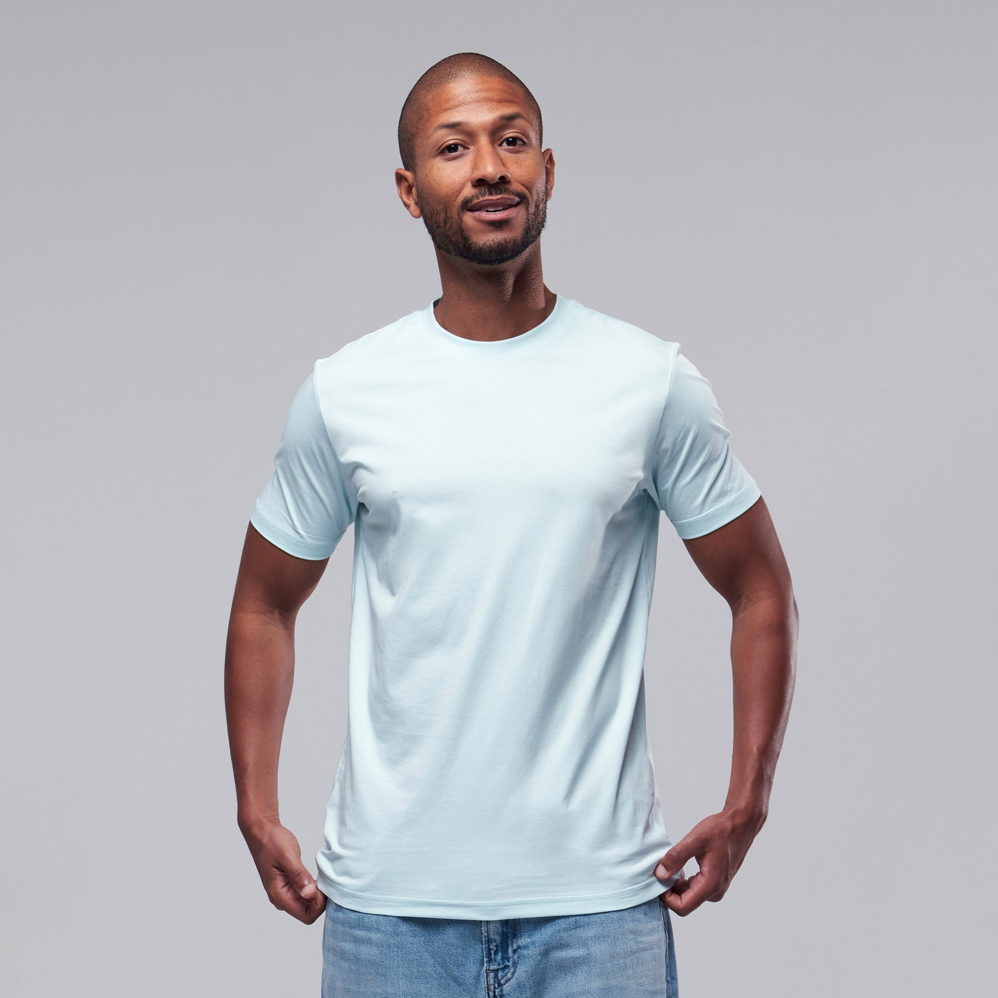 Camiseta Tech - Azul turquesa