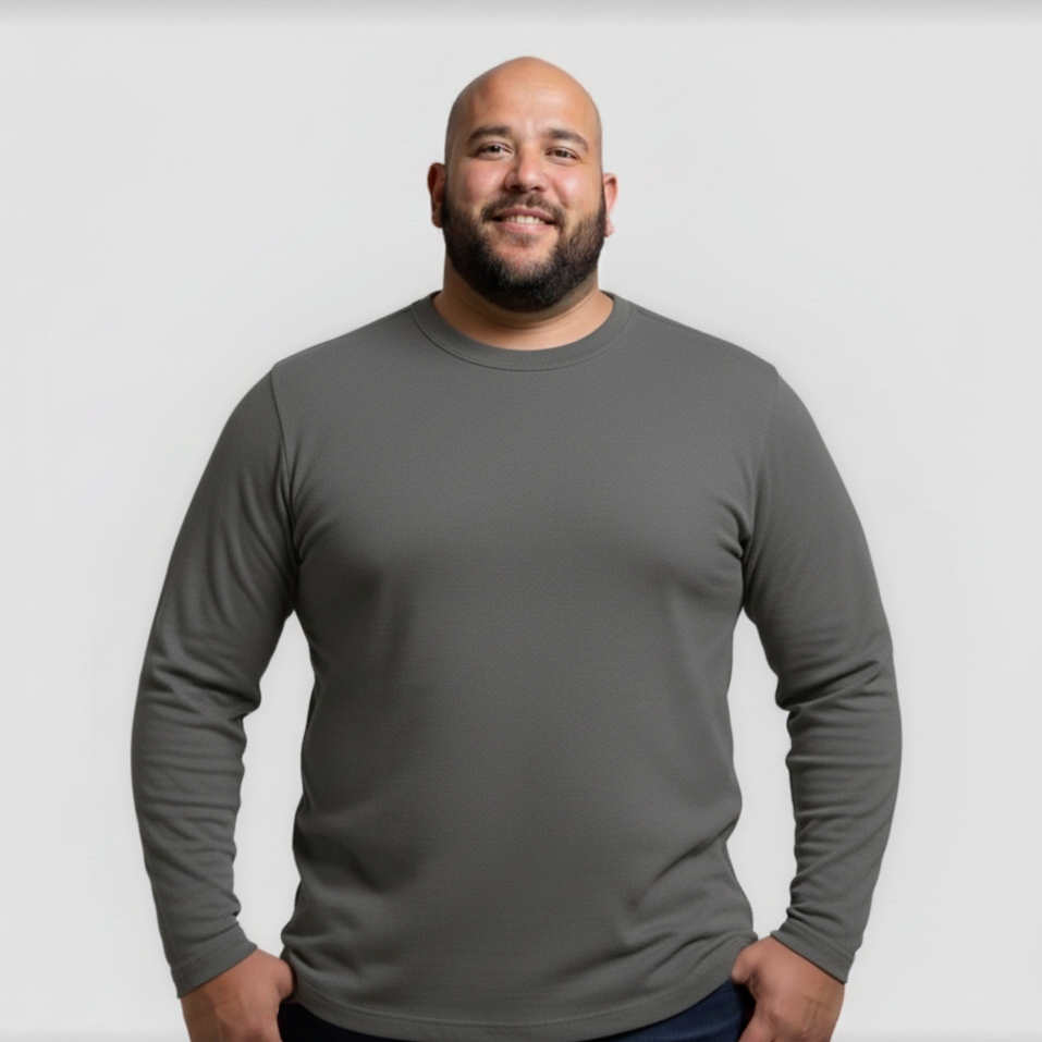 Pack de 3 mangas largas - Gris