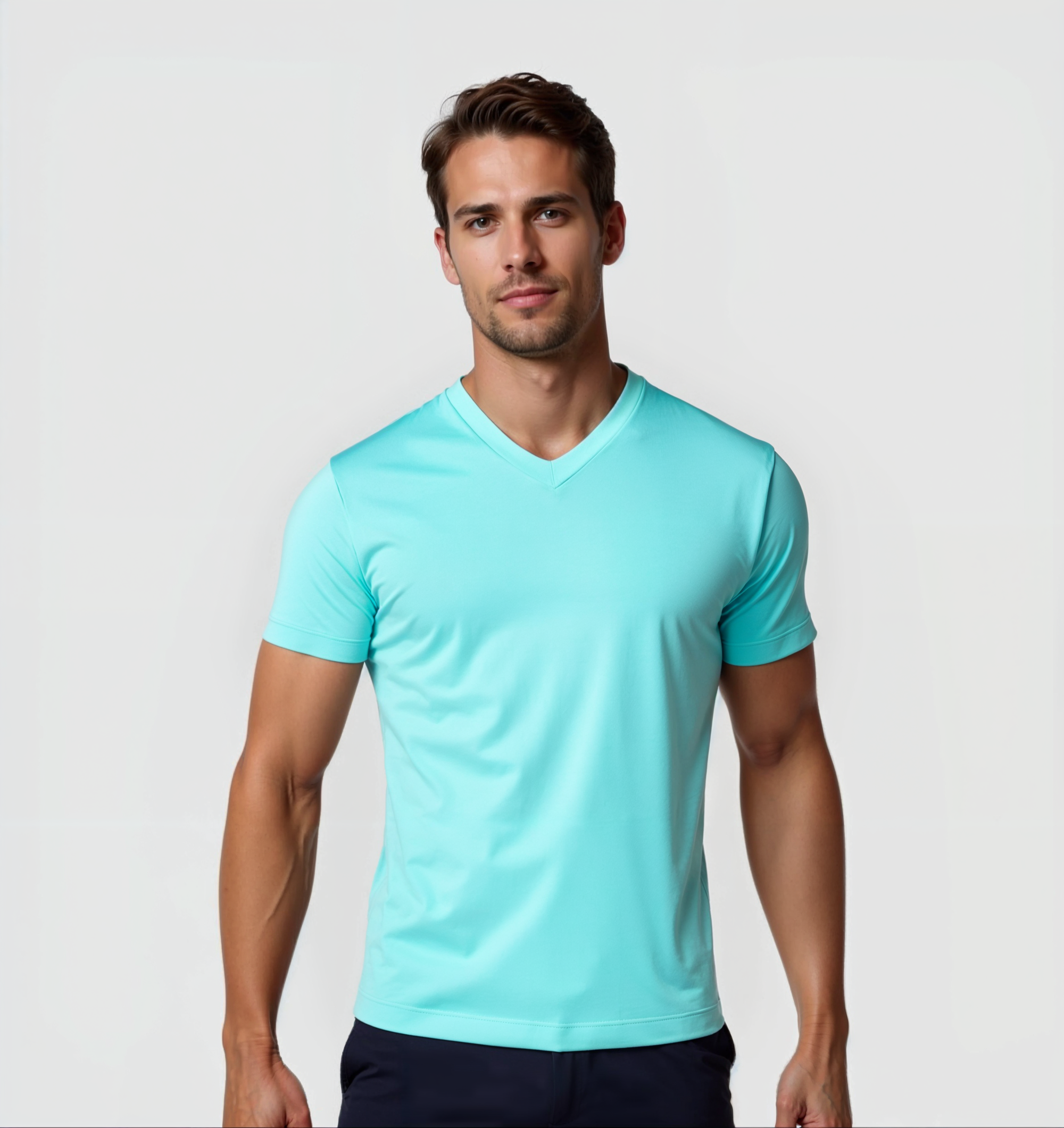 Pack de 6 Cuello en V- Turquesa