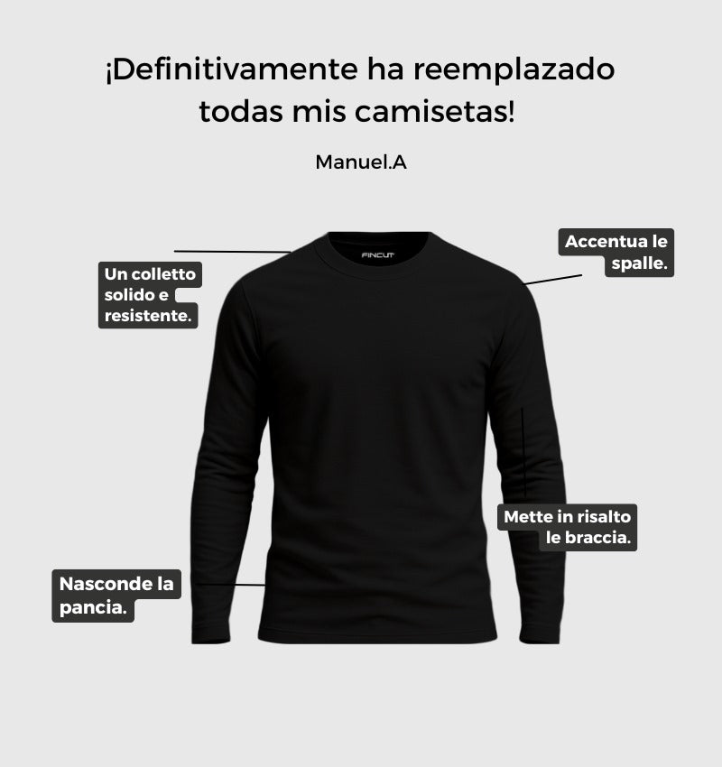 Pack de 2 mangas largas - Gris