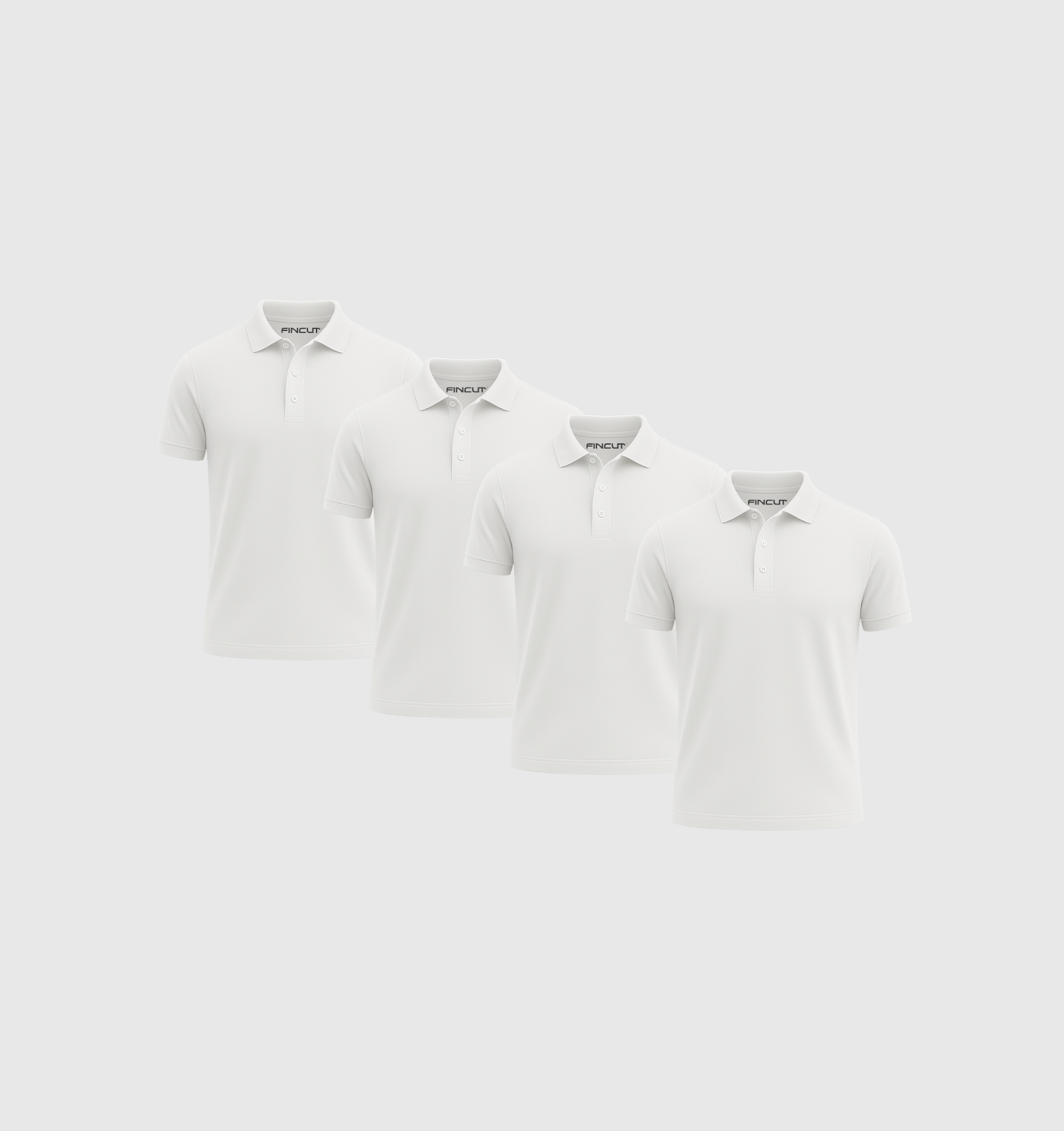 Pack de 4 Polos - Blanco