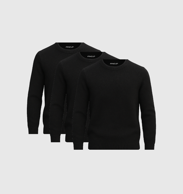 Pack de 3 Sudaderas - Negro