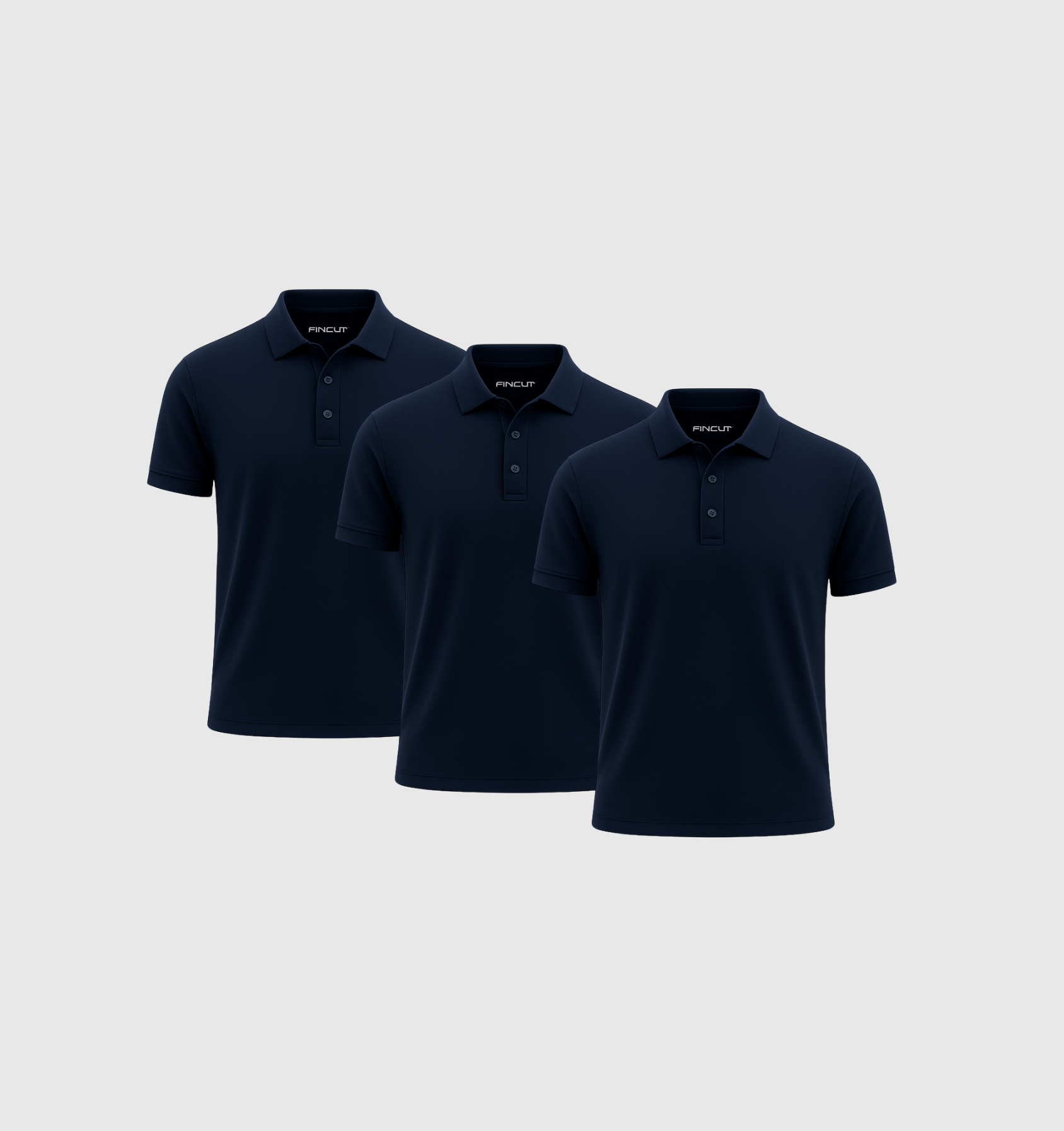 Pack de 3 Polo - Azul marino