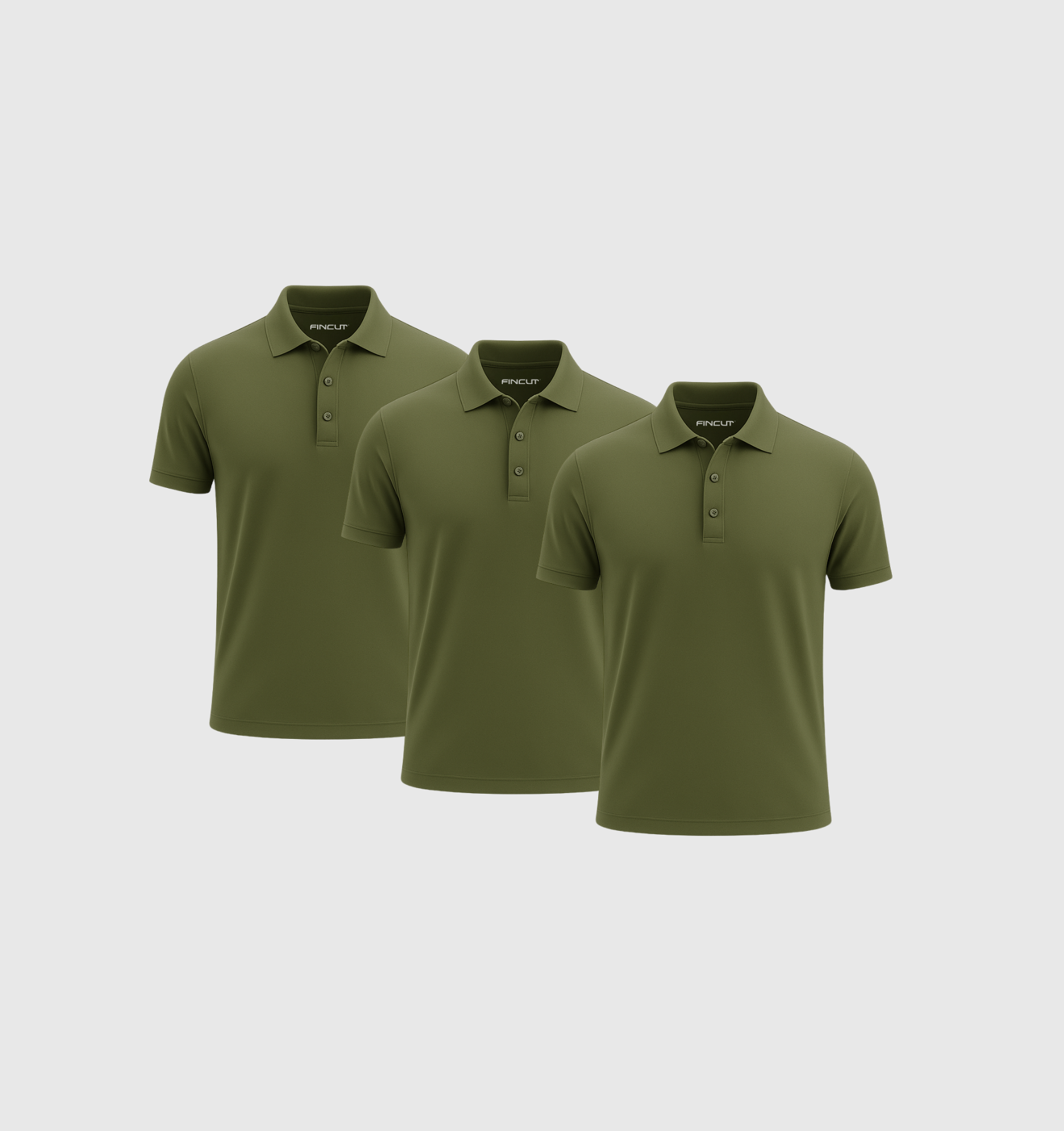 Pack de 3 Polo - Caqui