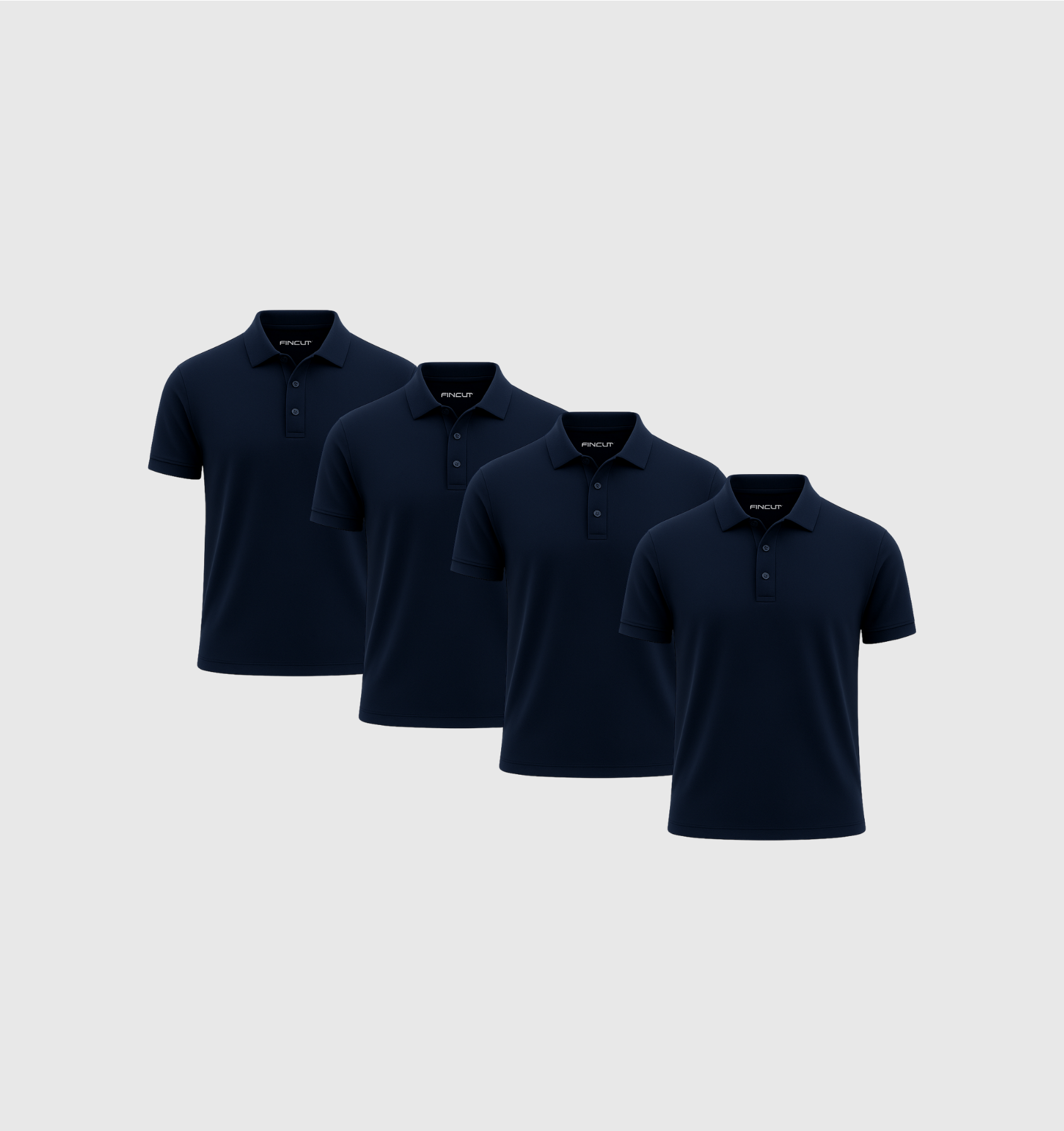 Pack de 4 Polos - Azul marino