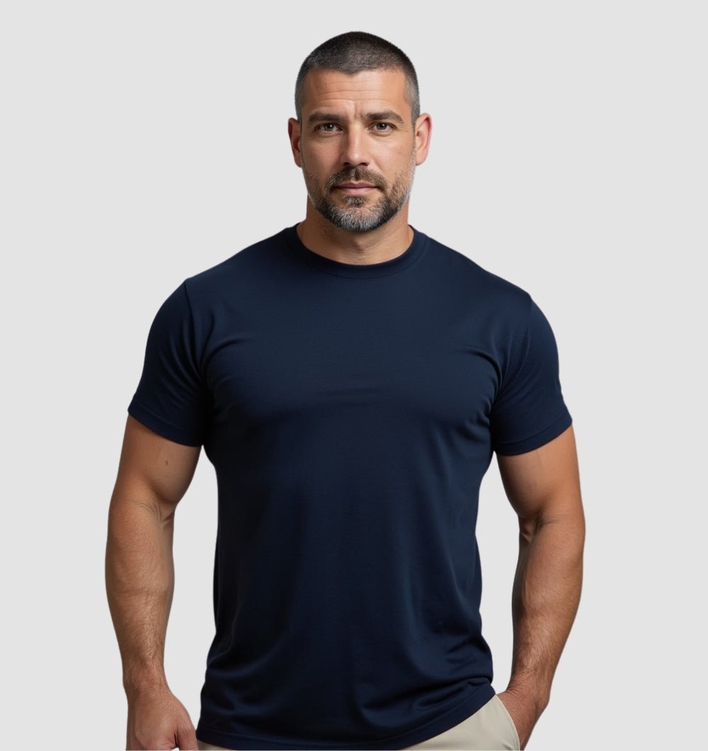 Le T-shirt Tech - Bleu Marine - Fincut Men
