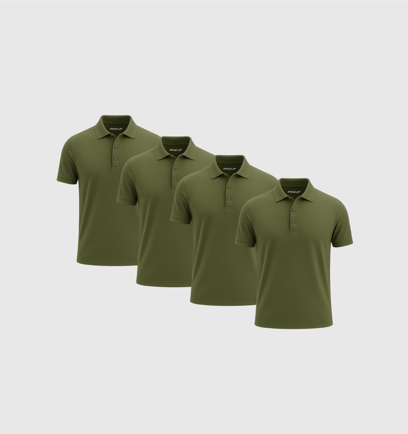 Pack de 4 Polos - Caqui