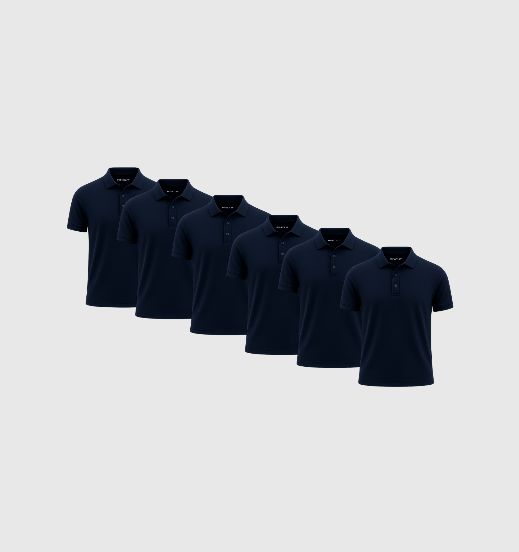 Pack de 6 Polos - Azul marino