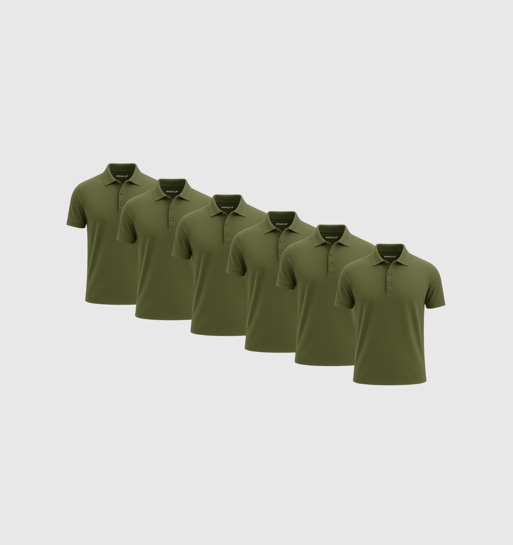 Pack de 6 Polos - Caqui