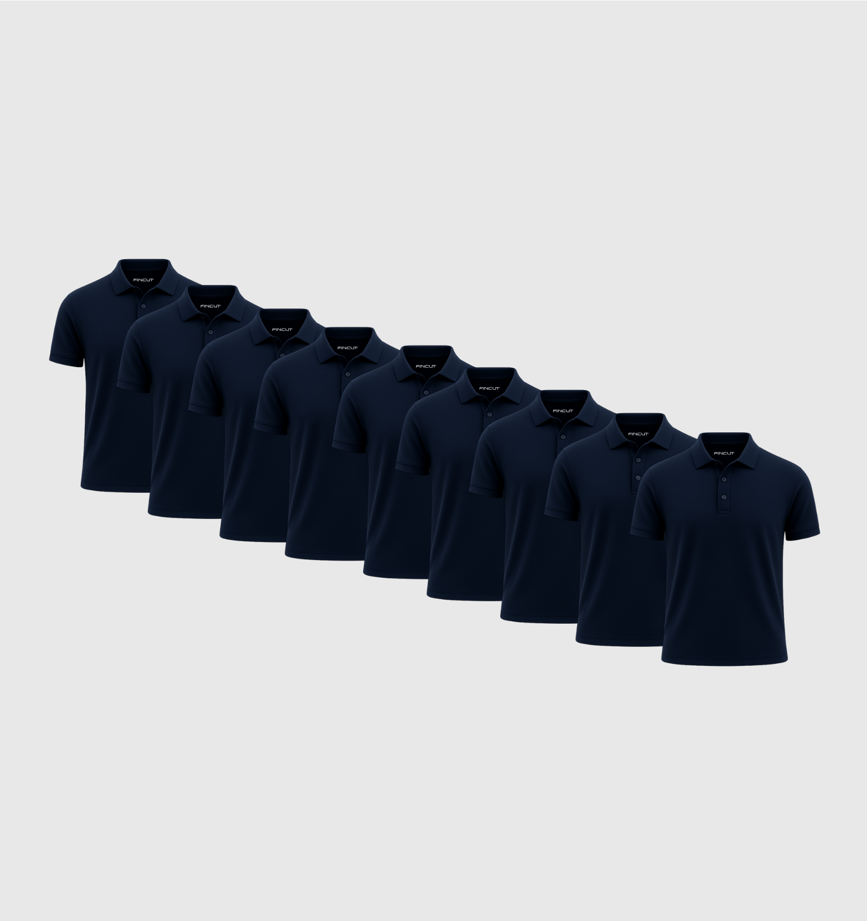 Pack de 9 Polos - Azul marino