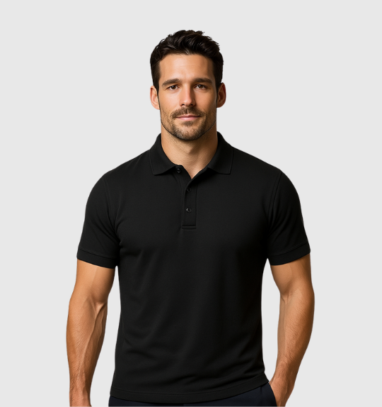 Pack de 4 Polos - Negro