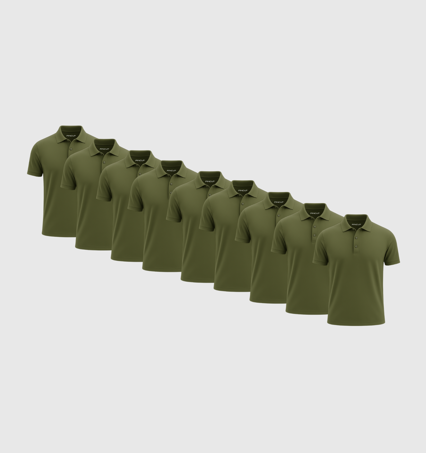 Pack de 9 Polos - Caqui