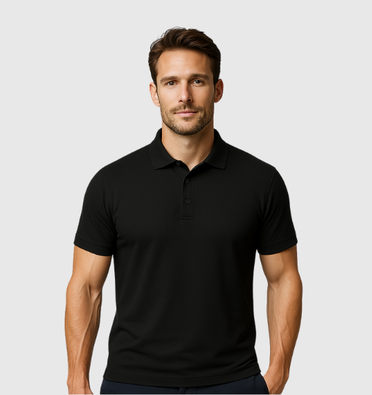 Pack de 4 Polos - Negro