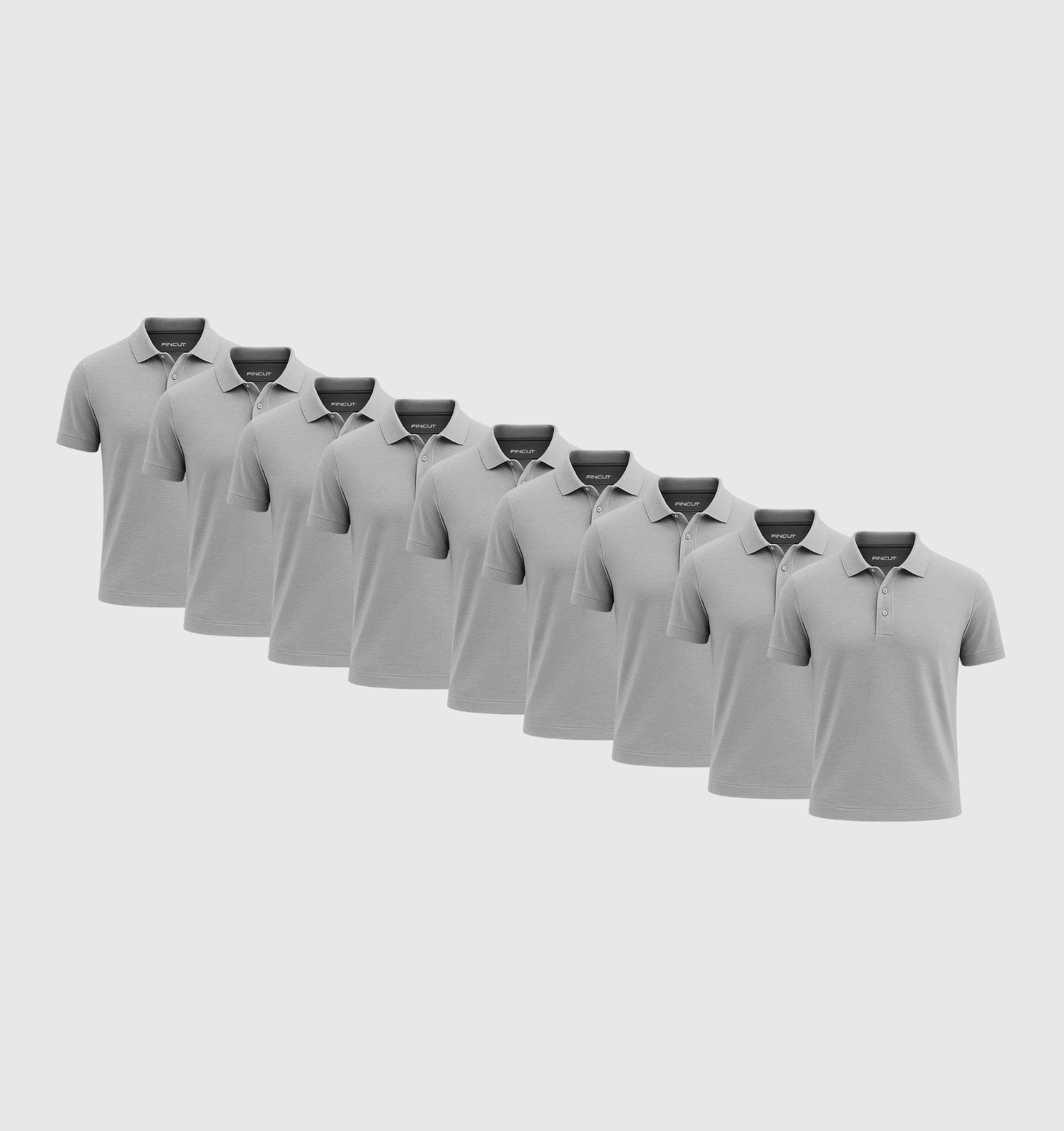 Pack de 9 Polos - Gris