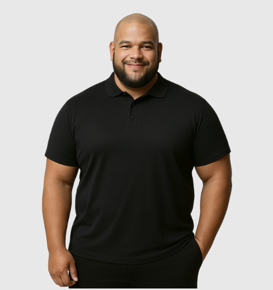 Pack de 6 Polos - Negro