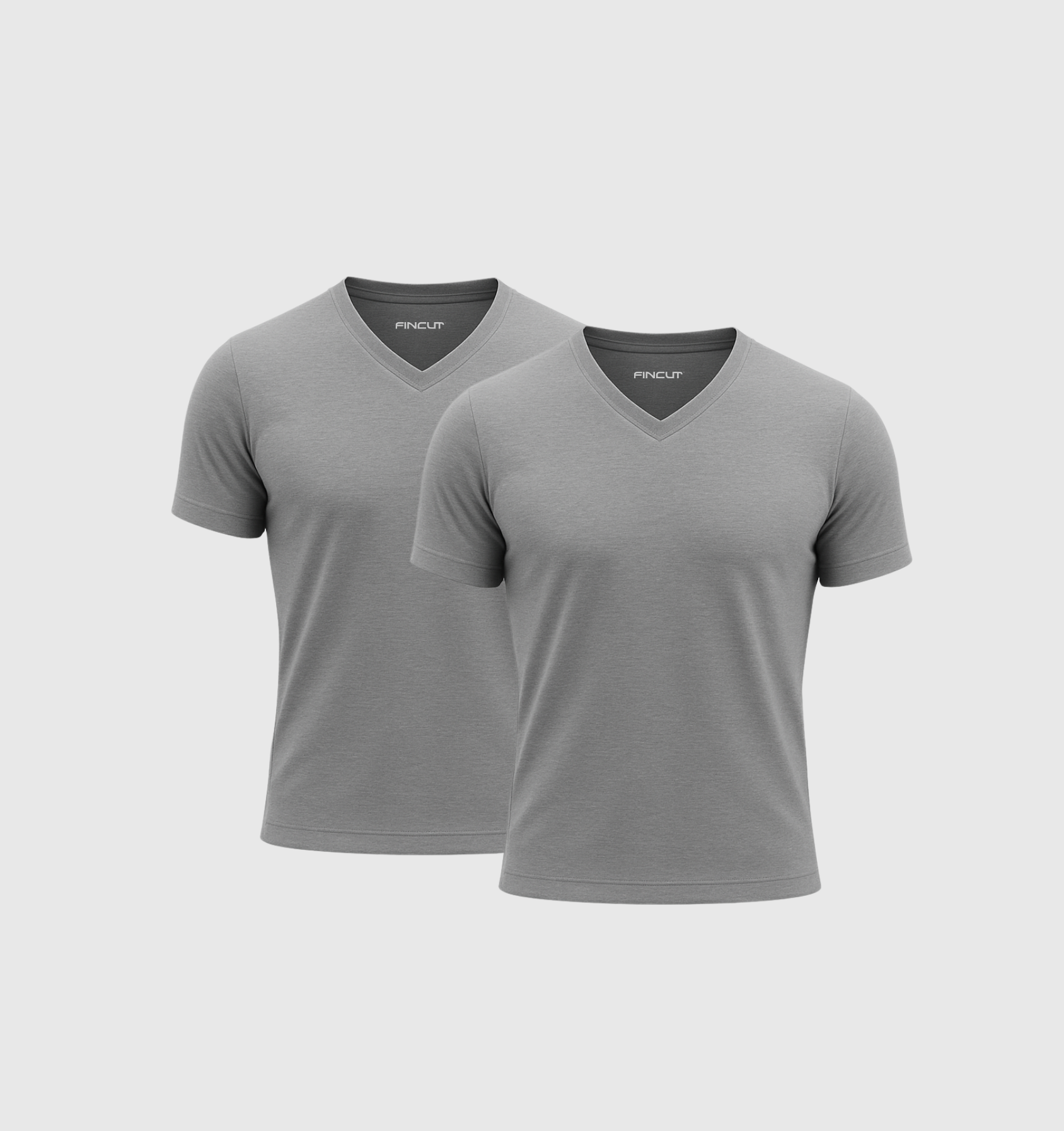 Pack de 2 Cuello en V - Gris