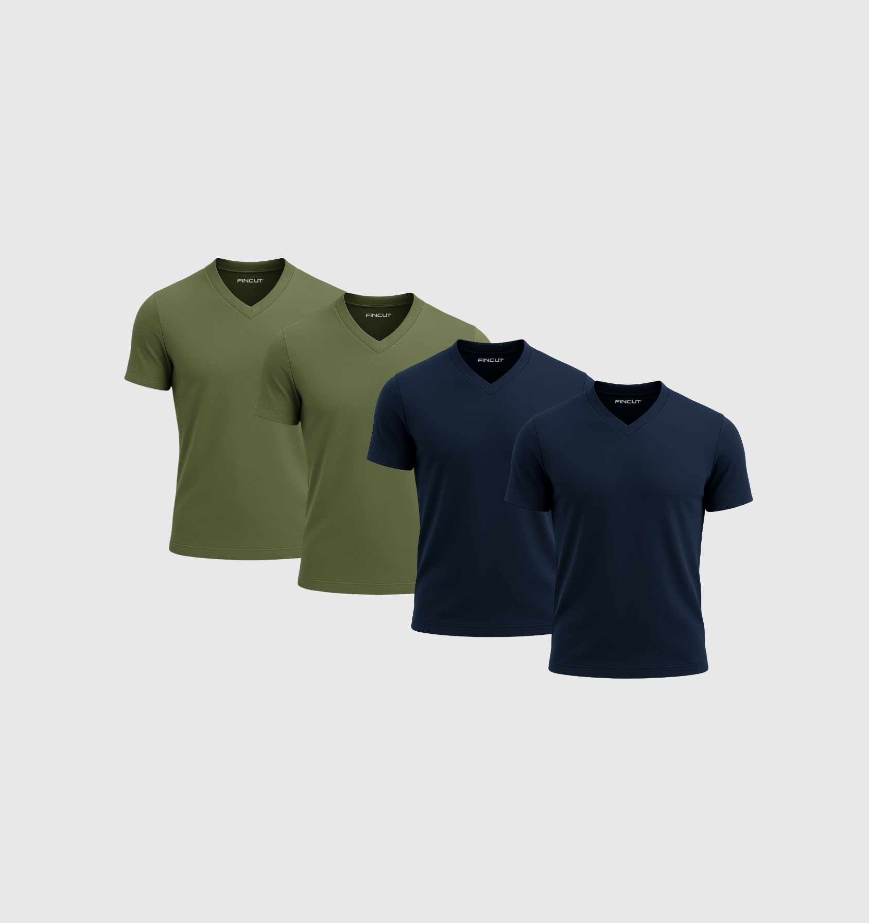 Pack de 4 Cuello en V - Otoño