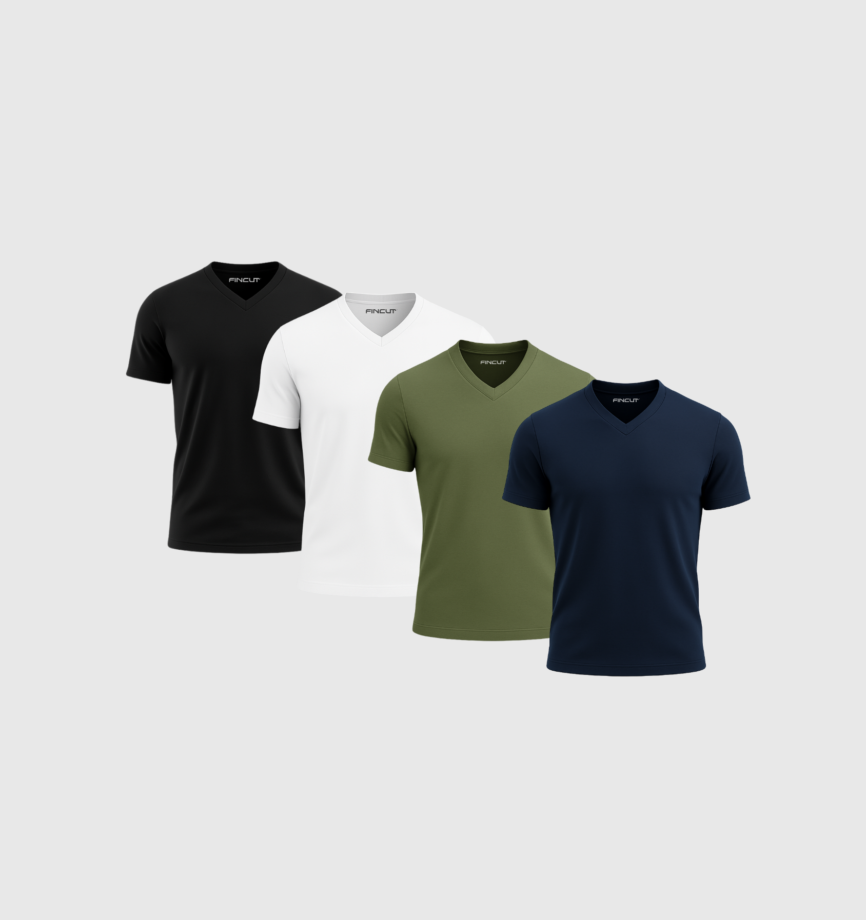 Pack de 4 Cuello en V - Esencial