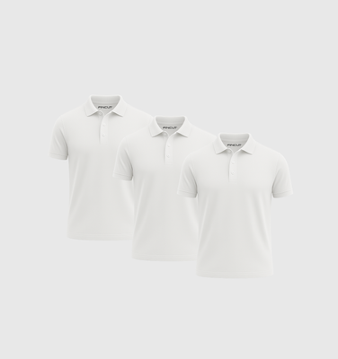 Pack de 3 Polos - Blanco