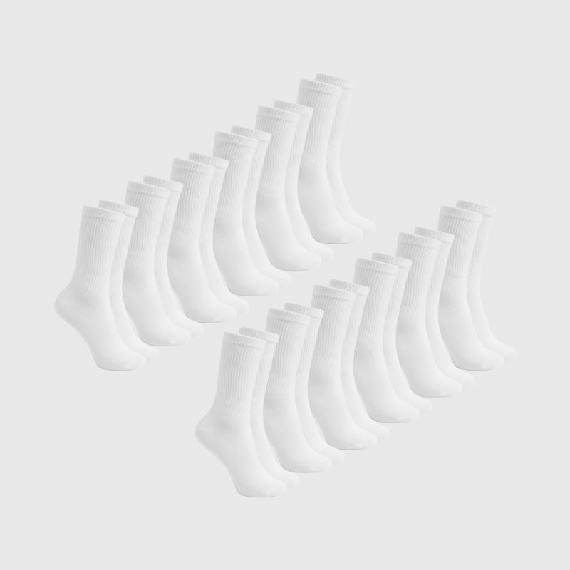 Pack de 12 calcetines - Blancos