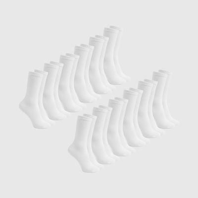 Pack de 12 calcetines - Blancos