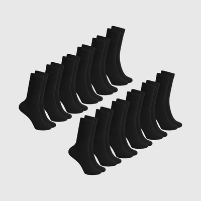 Pack de 12 calcetines - Negros