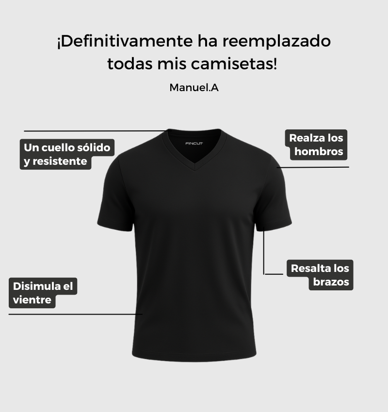 Pack de 4 Cuello en V - Mixto